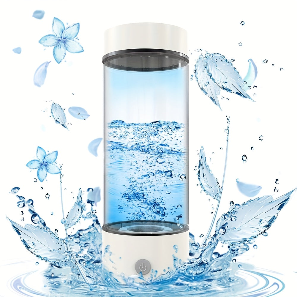 Portable hydrogen water bottle, upgraded version of 1000mAh rich in hydrogen water cup, rechargeable electrolytic hydrogen generator for 3 minutes, bubble machine spare parts, suitable for home office travel fitness